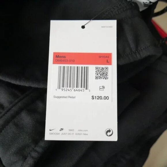 Nike Tech Fleece Utility Cargo Pants Triple  Black Men's Size L DM6453-010 - Picture 7 of 8